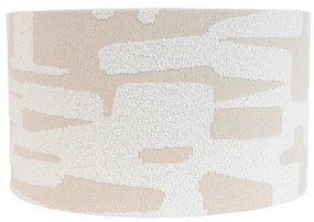 Látkové tienidlo biele s béžovým prúžkom 35/35/20