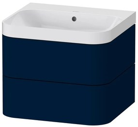 DURAVIT Happy D.2 Plus c-shaped závesná skrinka s nábytkovým umývadlom bez otvoru, 2 zásuvky, 575 x 490 x 480 mm, nočná modrá matná lakovaná, HP4345N9898