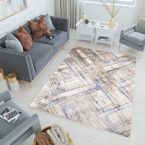 TA Koberec G505M BIELA/TMAVOMODRÁ ASTHANE Rozmer: 80x150 cm