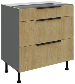 Kuchynská skrinka Cremona Ant 80d 3s Bb