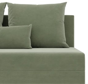 Rohová rozkladacia sedačka FERMO Poso svetlozelená