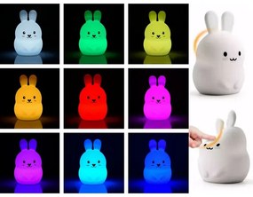 Verk 12262 Nočná RGB lampička dotyková králik USB 1200mAh s diaľkovým ovládaním
