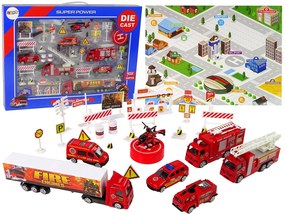 Lean Toys Sada hasičských vozidiel – 30 prvkov
