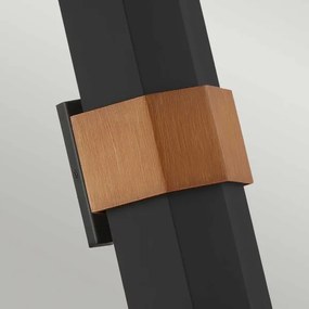 Quoizel QZ-CHASM-L-BKW - LED Vonkajšie svietidlo CHASM 2xLED/9,5W/230V IP44