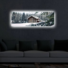 Obraz s LED osvetlením ROUBENKA 34 30 x 90 cm