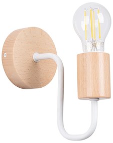 Nástenné svietidlo Timbo 1, drevené telo svietidla, w