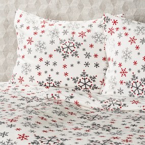 4Home obliečky mikroflanel Snowflakes, 140 x 200 cm, 70 x 90 cm