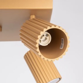 Sollux SL.1564 - Bodové svietidlo KARBON 4xGU10/10W/230V zlatá