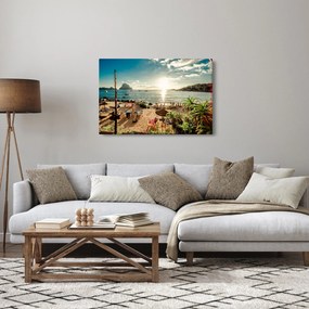 Obraz - Pláž s ľuďmi (90x60 cm)