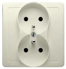 B BMGZ2/12 Dvojitá zásuvka s rámom