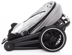 SET kočík Move+ vanička+adaptéry+autosedačka+báza,Silver Grey/Black