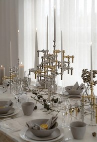 Stoff Nagel Dizajnový svietnik STOFF Nagel Chrome – set 3 ks