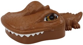 LEAN TOYS Hra Lov krokodílov - magnetický hnedý krokodíl
