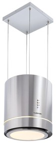 Klarstein Tron Ambience, digestor, 38 cm, ostrovčekový, 540 m³/h, LED, nehrdzavejúca oceľ