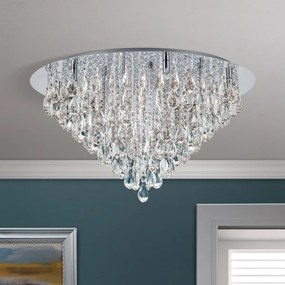 Orion DLU 2516/75-Krištáľové str. svietidlo CELESTE 12xG9/40W/230V pr.75 cm chróm