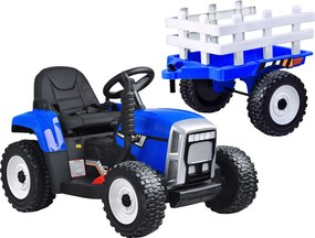 JOKOMISIADA Traktor s prívesom na akumulátor + diaľkové ovládanie  PA0242 modrý