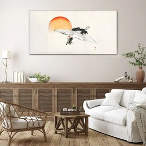 Sklenený obraz Zvieracie vták slnko