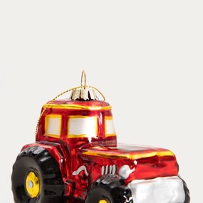 Závesná vianočná dekorácia GLASSO traktor 751974