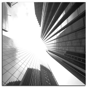 Obraz na plátne - Perspektíva mrakodrapu - štvorec 3252QA (80x80 cm)