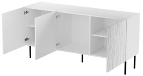 KOMODA CLEMENTE BIELA NA NOŽIČKÁCH 152 cm