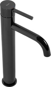 Rea Lungo, vysoká umývadlová batéria h-280, čierna lesklá, REA-B0662