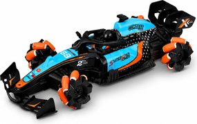 LEAN Toys Diaľkovo ovládané pretekárske auto RC, otočenie o 360°, pohon 4WD, svetlá, dym, mierka 1:10