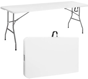 Skladací cateringový stôl 240 cm Springos GF0050 - biely