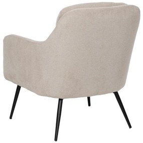 Béžové ženilkové kreslo Classic – Ixia