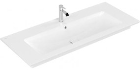 VILLEROY &amp; BOCH Venticello umývadlo na skrinku s otvorom, s prepadom, 1200 x 500 mm, biela alpská, 4104CL01