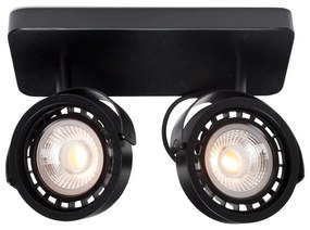 Čierne bodové svietidlo 12x28 cm Dice – Zuiver