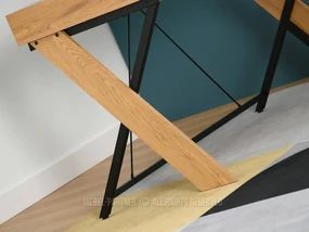 PC stolík Hilly (dub čierny). Akcia -18%. Vlastná spoľahlivá doprava až k Vám domov. 1109765