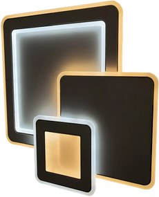 AVIDE Stropné dizajnové stmievateľné LED osvetlenie SOPHIE, 113W, teplá-studená biela, 48x48cm, štvorec, b