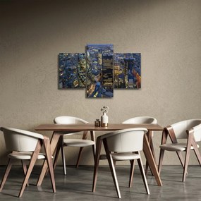 Obraz - Večerná panoráma Londýna (90x60 cm)