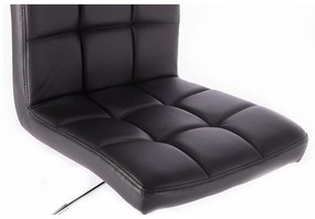 LuxuryForm Stolička TOLEDO na čiernom kríži - čierna