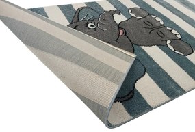 Vopi, Detský koberec Kiddo A1087 blue, 80x150, modrá, detská izba