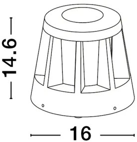Vonkajšie LED lampa Stark