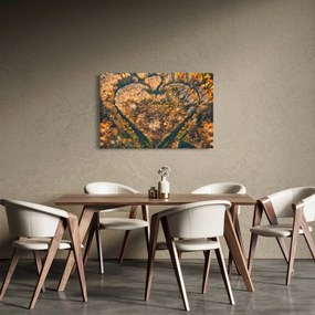 Obraz - Rieka v tvare srdca (90x60 cm)