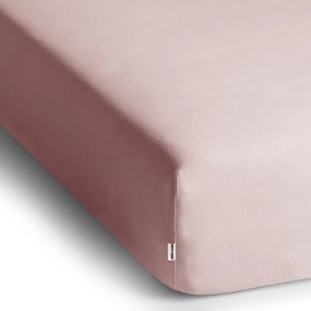 Svetloružová napínacia plachta jersey 140x200 cm Amber – Restilo