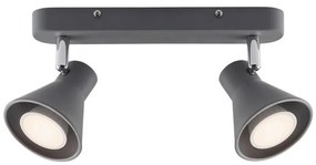 Nordlux - Bodové svietidlo EIK 2xGU10/35W/230V šedé