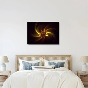 Sklenený obraz - abstrakcia vrtuľky (70x50 cm)