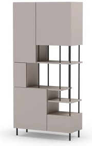 Krémová knižnica 84x175 cm Perla – Marckeric