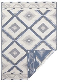 Modro-krémový vonkajší koberec NORTHRUGS Malibu, 80 x 150 cm