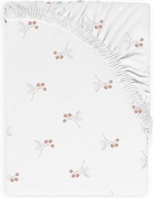 Babymatex Bavlnené prestieradlo do postieľky 70x140 cm - Maliny