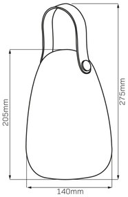 LED RGBW Solárne svietidlo CANARIA LED/2W/1,2V 400 mAh IP44 biela