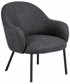 Křeslo Spencer lounge tmavě šedé