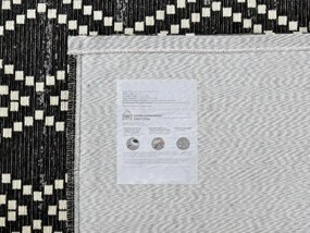 Dizajnový koberec LARRY 230 x 160 cm čierny bavlna