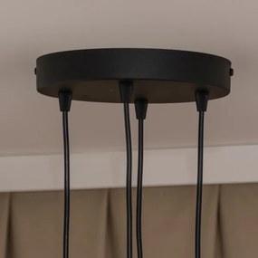Luster na lanku GAMBIT 4xGU10/10W/230V čierny