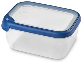 Obdĺžniková nádoba 1,8l 252257 priehľadná/modrá