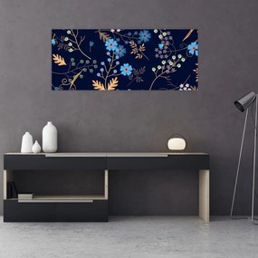 Obraz - Jesenné kvety (120x50 cm)
