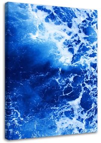Obraz na plátně Abstraktní modrá vlna - 80x120 cm